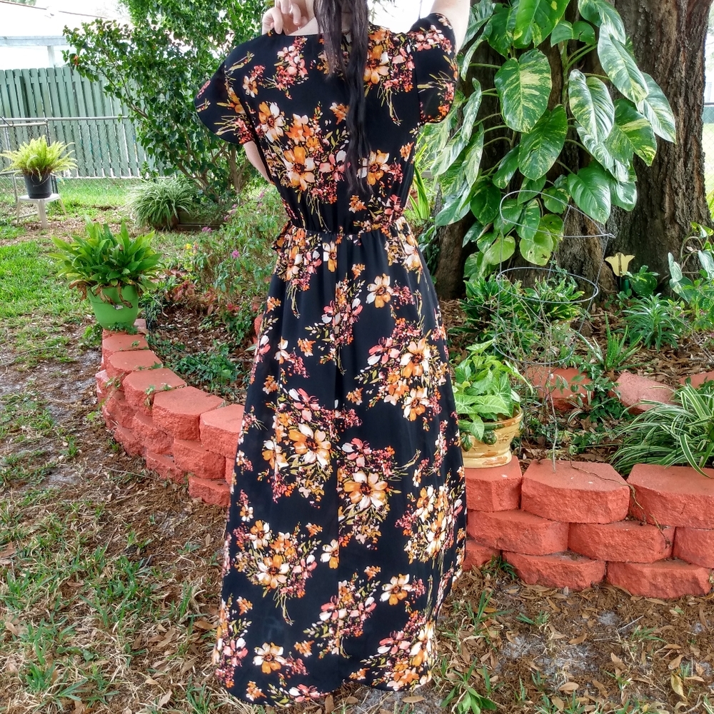Flowy floral dress